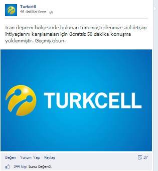 turkcell deprem