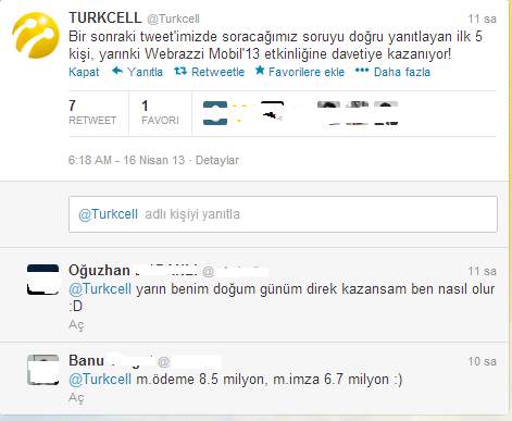 turkcell yarışma