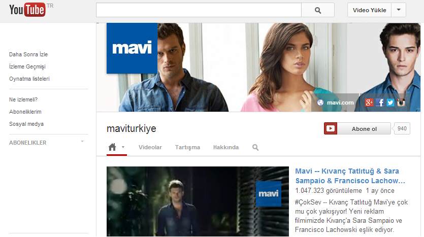 mavi YOUTUBE