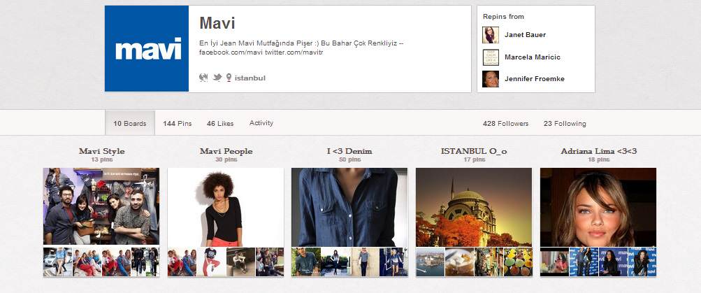 mavi pinterest