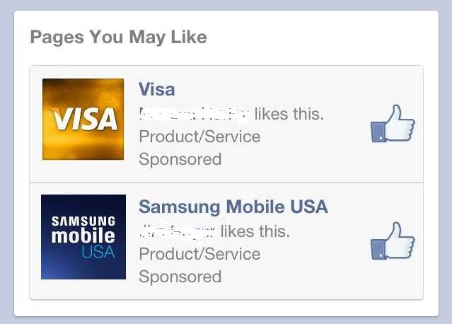 Page Like Reklamı MobilePagesYouMayLike