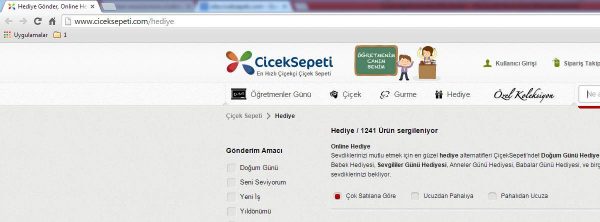 Çiçek Sepeti SEO 1