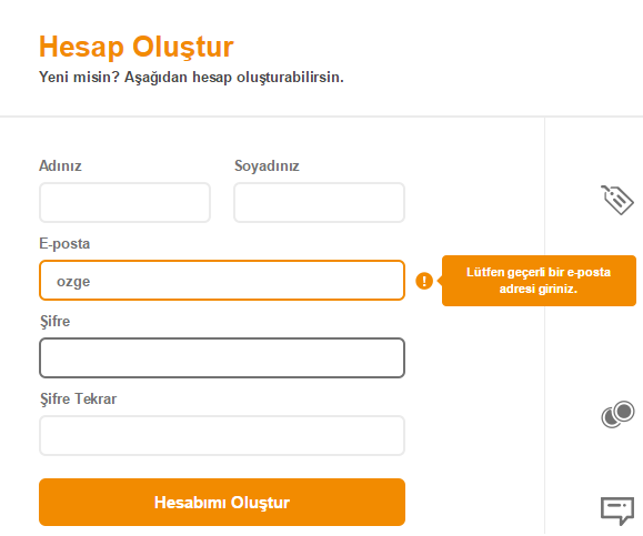 üyelik hata