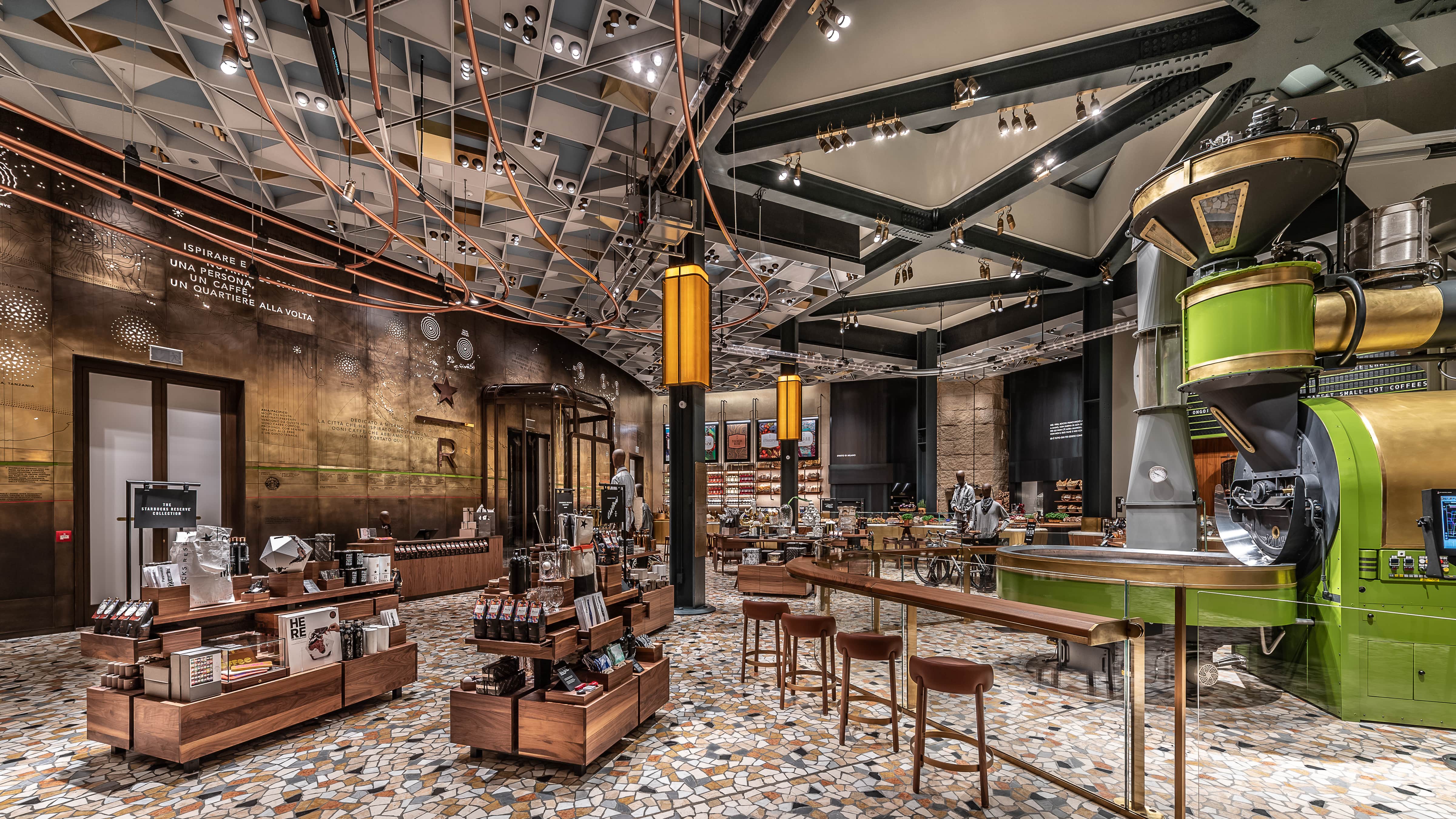 ãstarbucks reserve roastery milanãçåçæå°çµæ